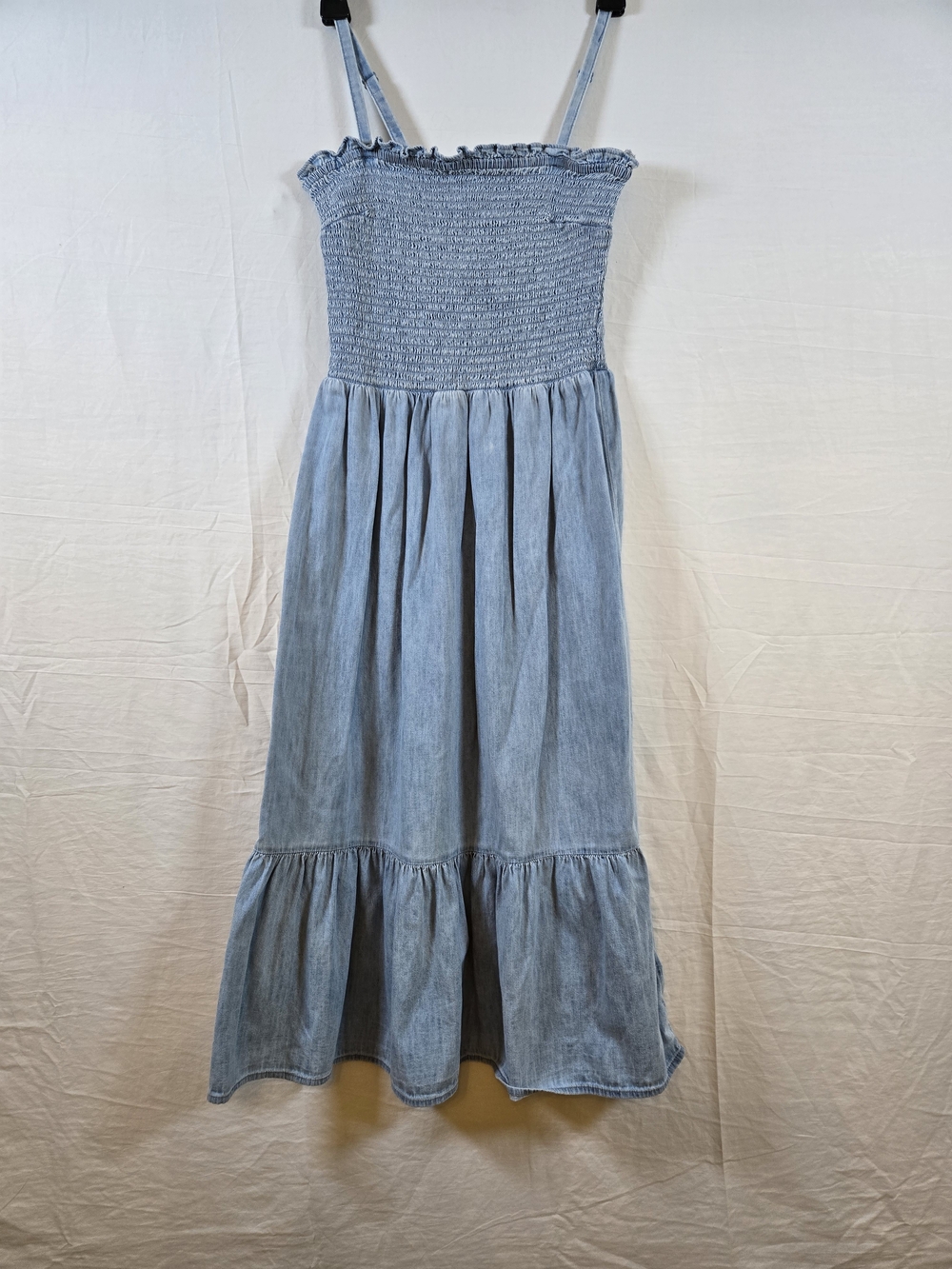GAP Light Blue Chambray Sundress with Smocked Top